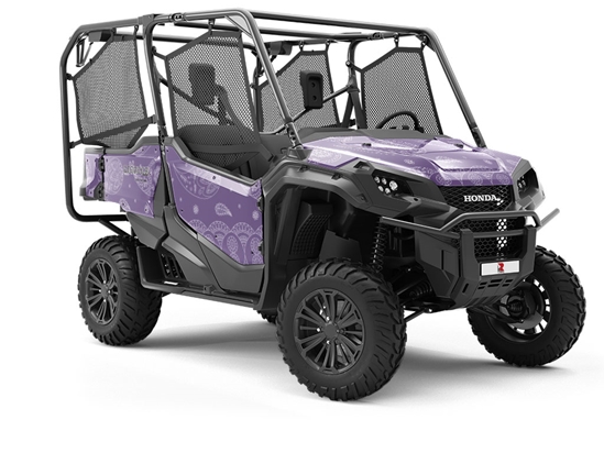 Violet Ocean Paisley Utility Vehicle Vinyl Wrap