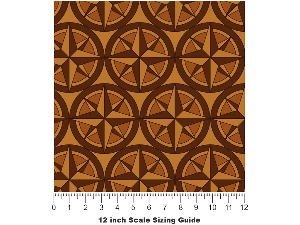 Trusty Compass Pirate Vinyl Film Pattern Size 12 inch Scale