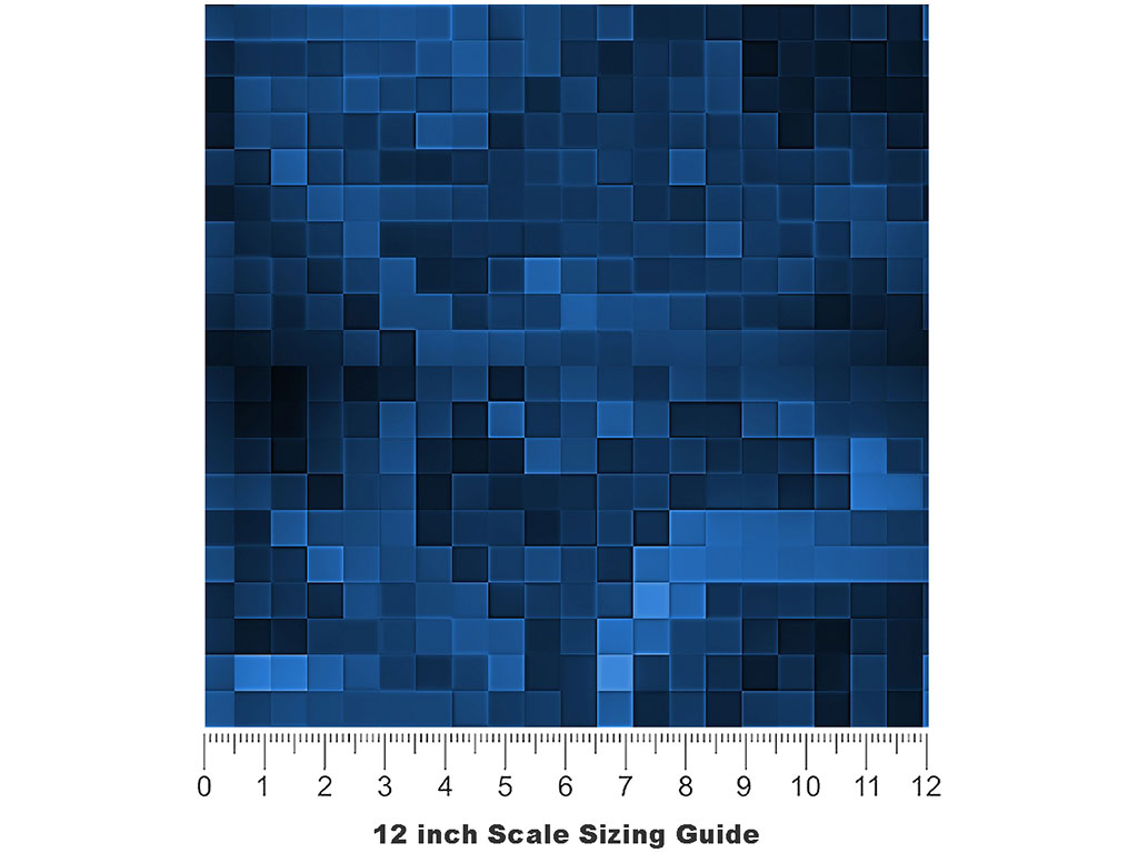 Astro Navy Pixel Vinyl Film Pattern Size 12 inch Scale