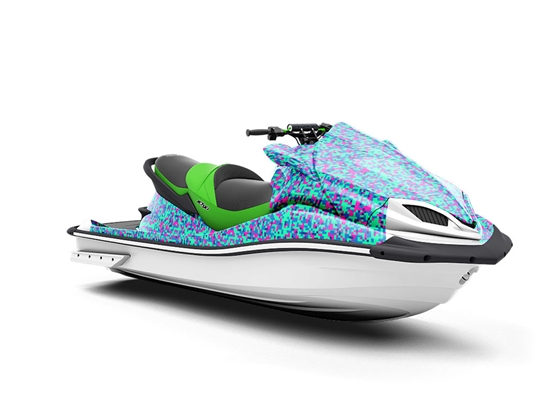 Robin Eggs Pixel Jet Ski Vinyl Customized Wrap