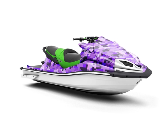 Black Rain Pixel Jet Ski Vinyl Customized Wrap