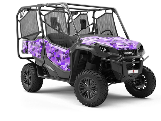 Black Rain Pixel Utility Vehicle Vinyl Wrap