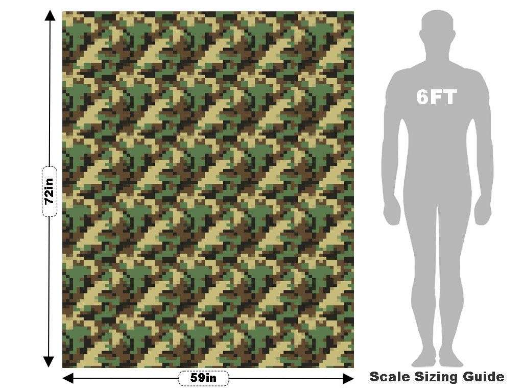 Classic Pattern Pixel Vehicle Wrap Scale