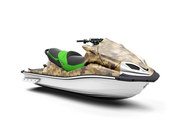 Desert Sands Pixel Jet Ski Vinyl Customized Wrap