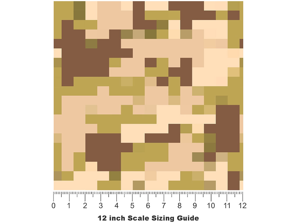 Grassland Plateau Pixel Vinyl Film Pattern Size 12 inch Scale