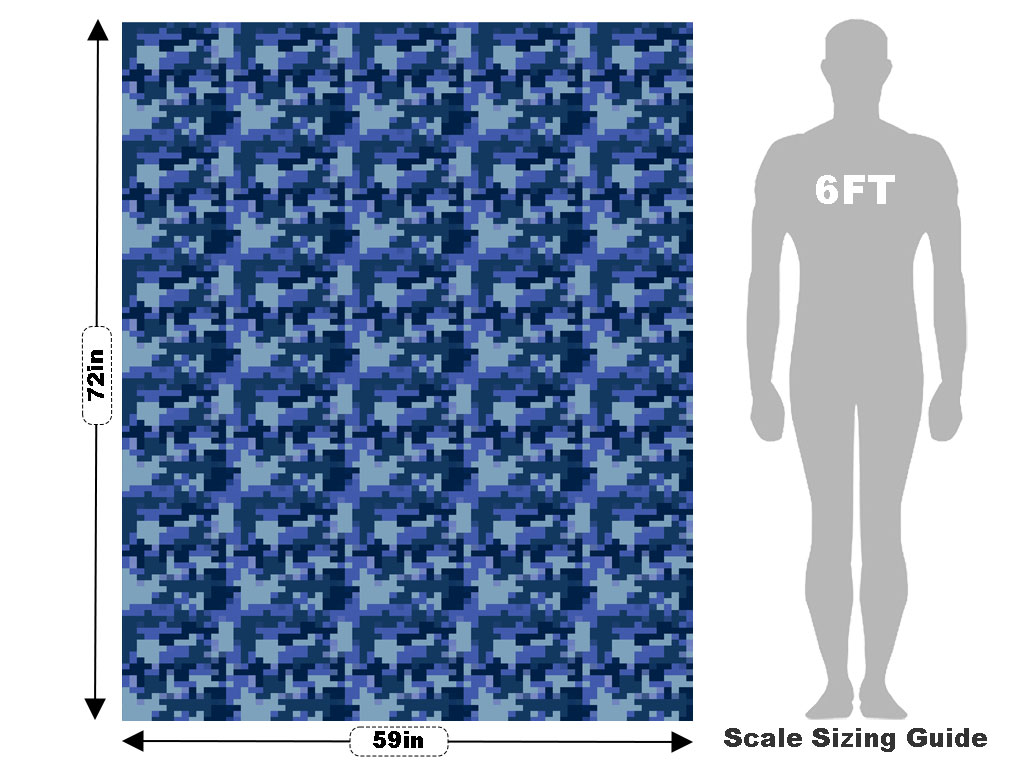 Heavy Downpour Pixel Vehicle Wrap Scale