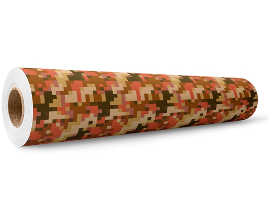 Hunter Orange Pixel Wrap Film Wholesale Roll