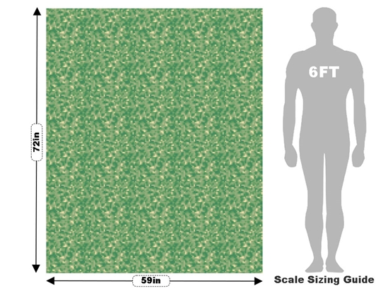 Fern Fronds Pixel Vehicle Wrap Scale