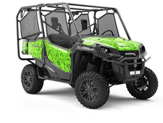 Overgrown Lawn Pixel Utility Vehicle Vinyl Wrap