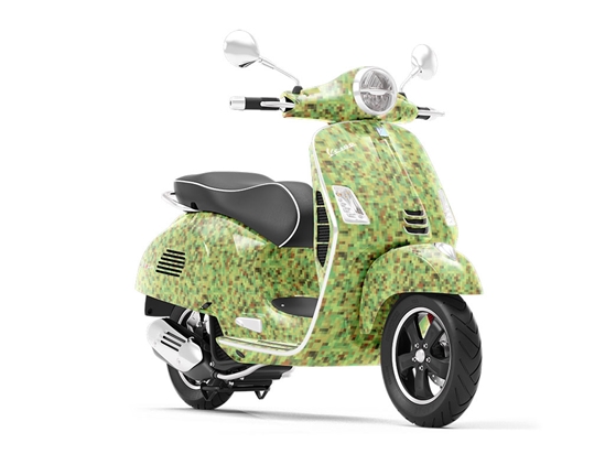 Sage Wisdom Pixel Vespa Scooter Wrap Film