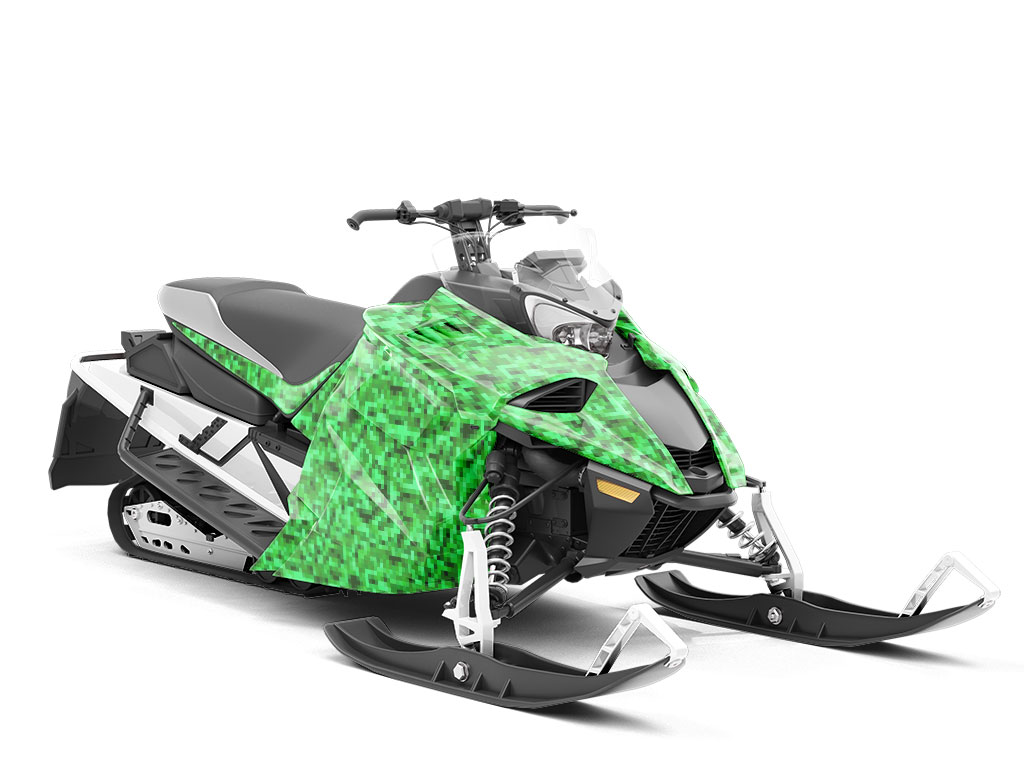 Spring Has Sprung Pixel Custom Wrapped Snowmobile