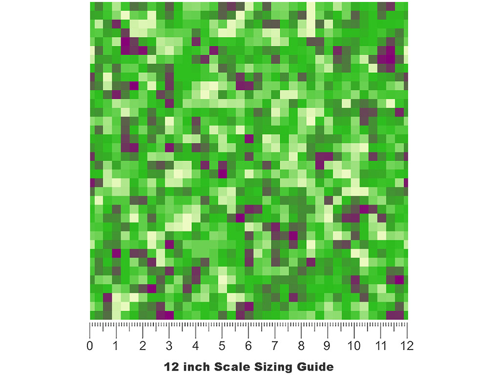 Wicked Malachite Pixel Vinyl Film Pattern Size 12 inch Scale