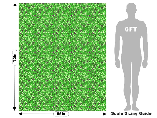 Wicked Malachite Pixel Vehicle Wrap Scale