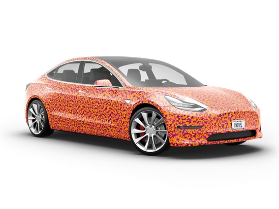 Hot Lava Pixel Vehicle Vinyl Wrap