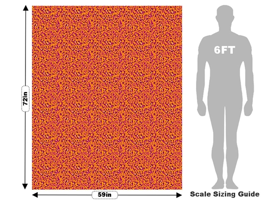 Hot Lava Pixel Vehicle Wrap Scale