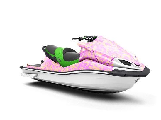 Baby Blanket Pixel Jet Ski Vinyl Customized Wrap