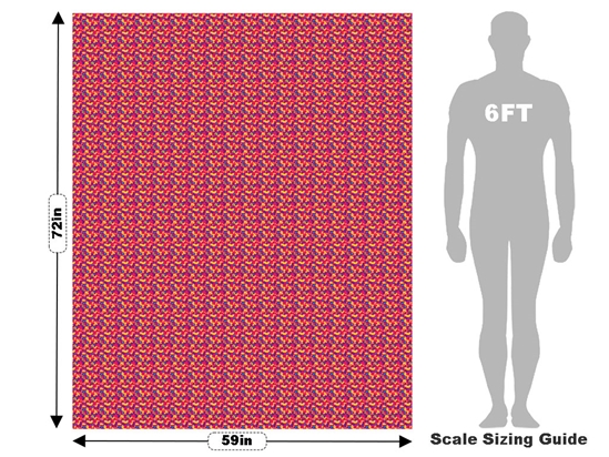 Carried Watermelon Pixel Vehicle Wrap Scale