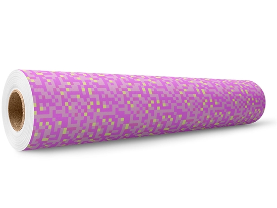 Popped Bubblegum Pixel Wrap Film Wholesale Roll