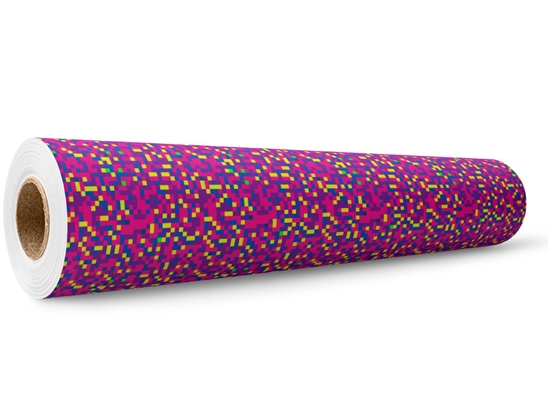 Psychedelic Phlox Pixel Wrap Film Wholesale Roll