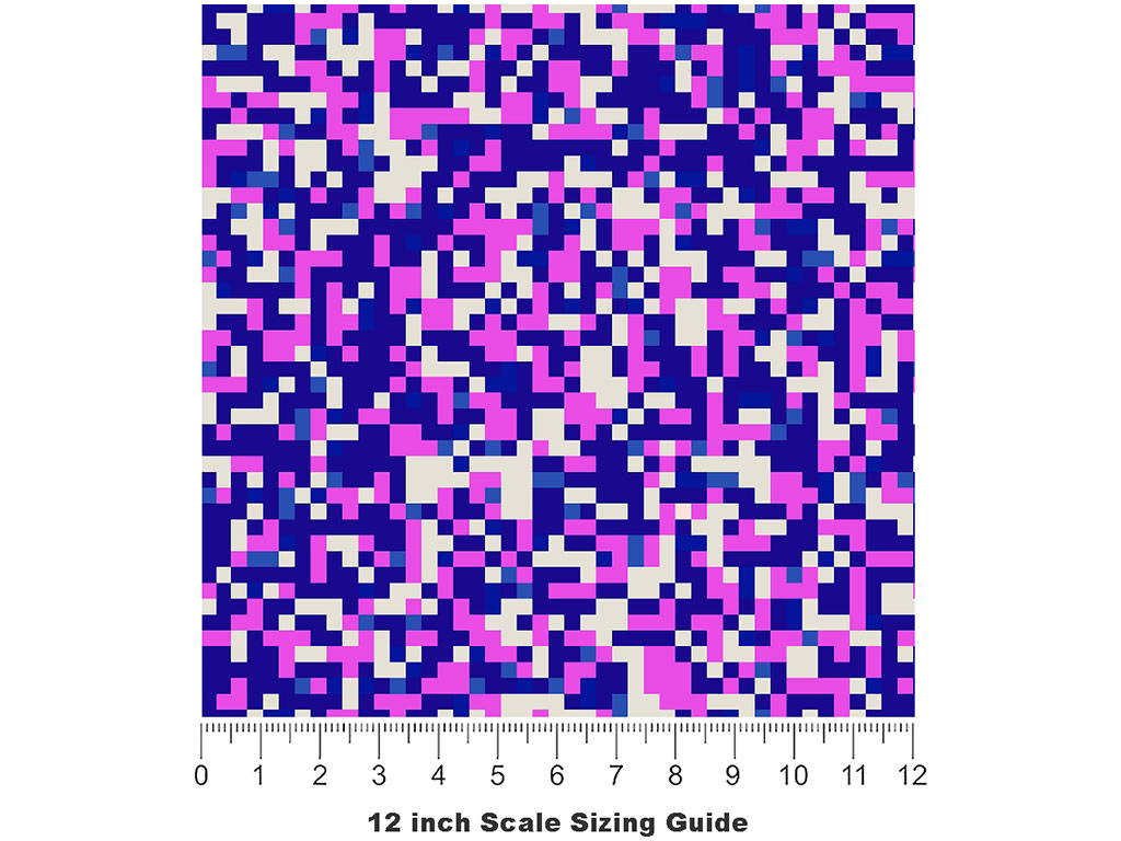 Turning Violet Pixel Vinyl Film Pattern Size 12 inch Scale