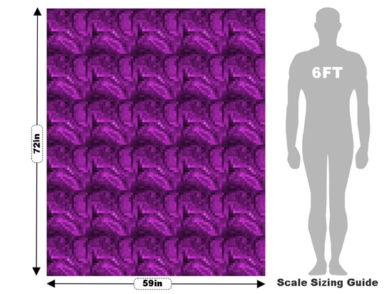 Veronica Prostrata Pixel Vehicle Wrap Scale