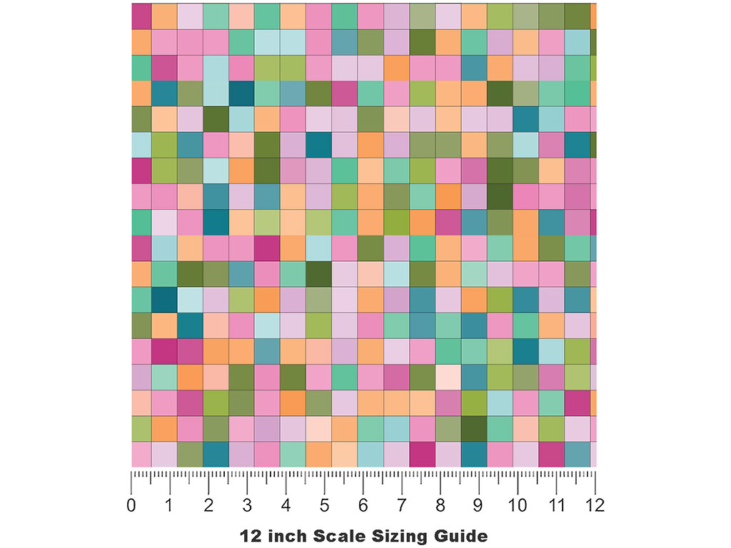 Disco Baby Pixel Vinyl Film Pattern Size 12 inch Scale