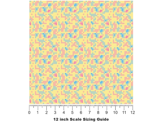 Granny Chair Pixel Vinyl Film Pattern Size 12 inch Scale