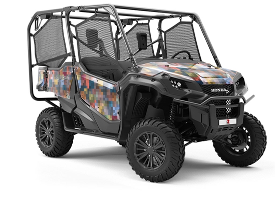 Low-Res  Pixel Utility Vehicle Vinyl Wrap