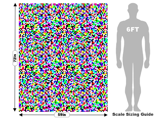 Television Static Pixel Vehicle Wrap Scale