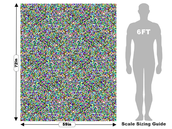 White Noise Pixel Vehicle Wrap Scale