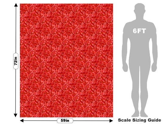 Scarlet Envy Pixel Vehicle Wrap Scale