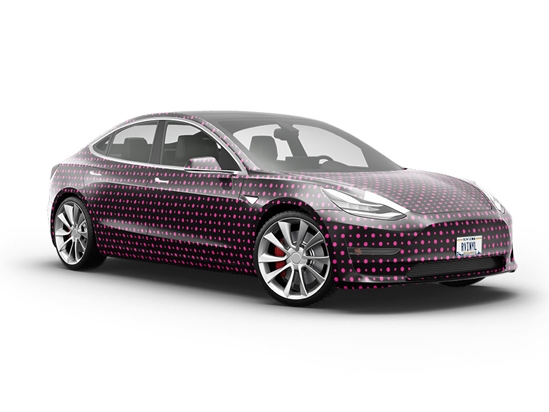 Fierce Fuchsia Polka Dot Vehicle Vinyl Wrap