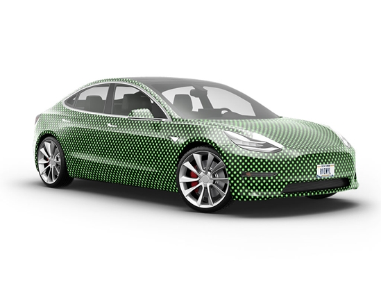 Green Machine Polka Dot Vehicle Vinyl Wrap