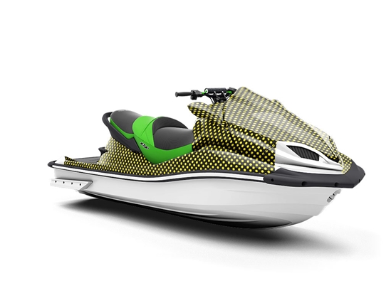 Hi Yellow Polka Dot Jet Ski Vinyl Customized Wrap