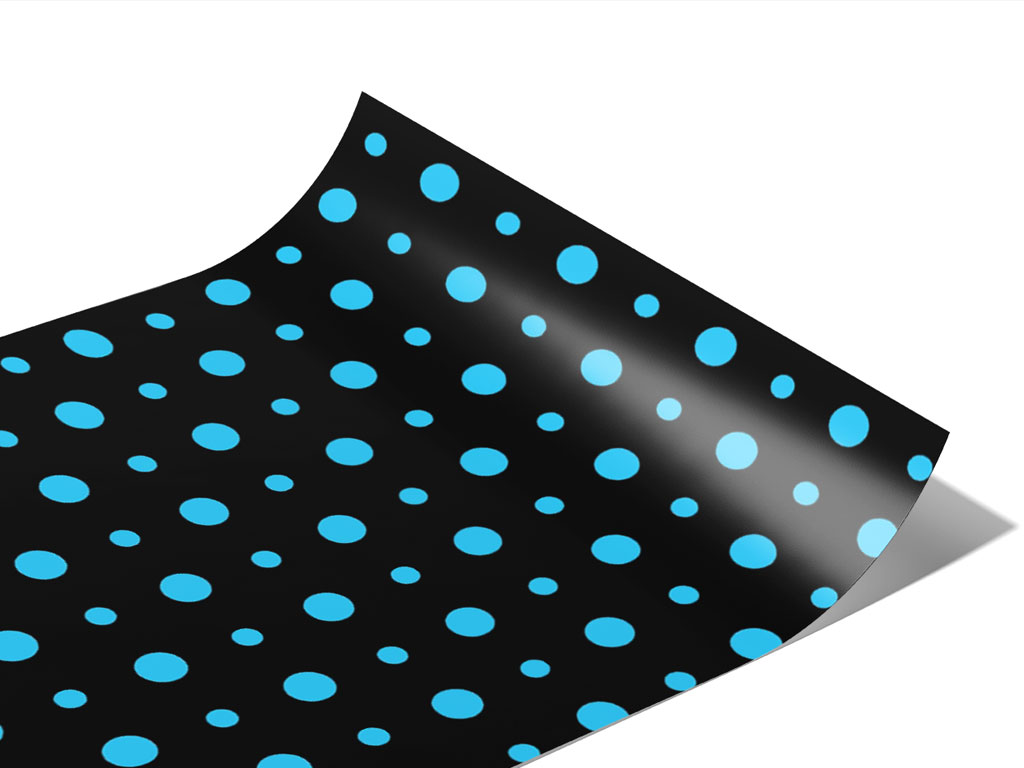 Terrific Teal Polka Dot Vinyl Wraps