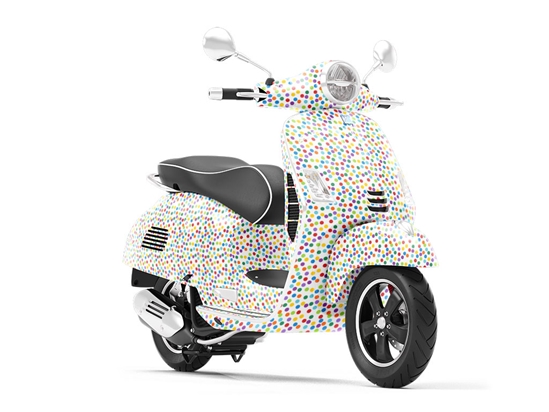 Confetti Explosion Polka Dot Vespa Scooter Wrap Film