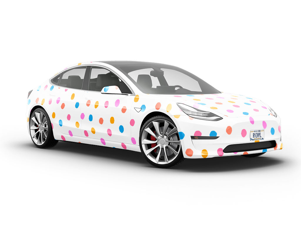 Easter Breeze Polka Dot Vehicle Vinyl Wrap