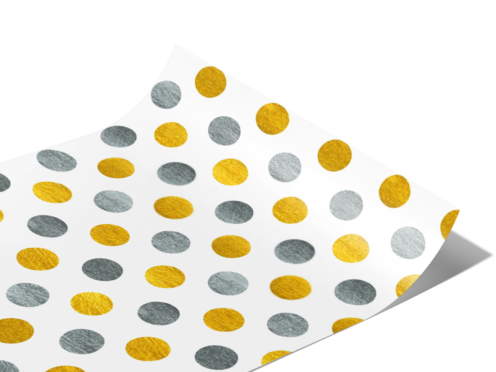 Fade to Gray Polka Dot Vinyl Wraps