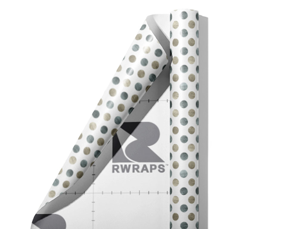 Gray Dust Polka Dot Wrap Film Sheets