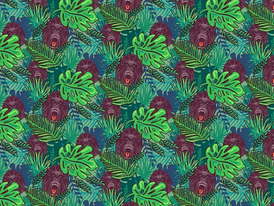 Angry Silverbacks Primate Vinyl Wrap Pattern