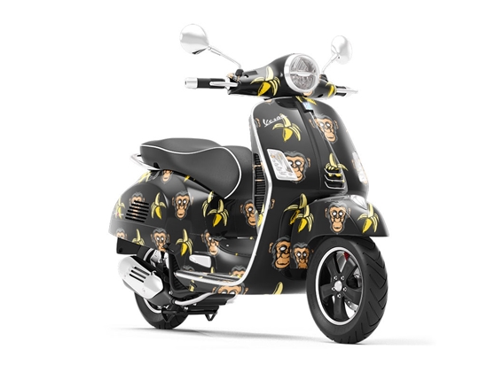 Go Bananas Primate Vespa Scooter Wrap Film