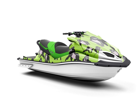 Striking Poses Primate Jet Ski Vinyl Customized Wrap