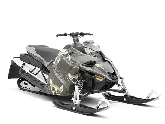 Lemur Vision Primate Custom Wrapped Snowmobile