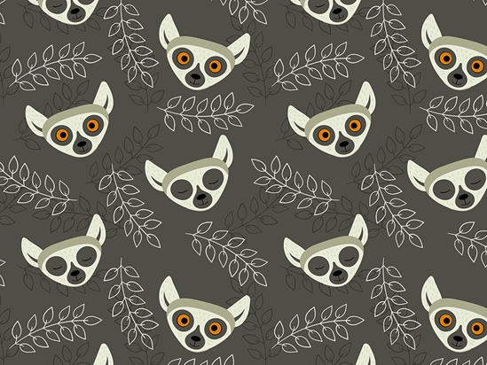 Lemur Vision Primate Vinyl Wrap Pattern