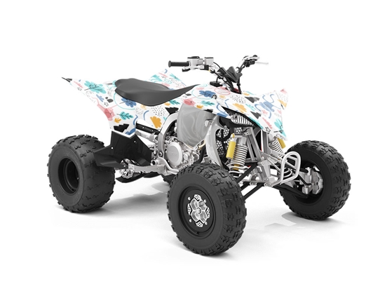 Pastel Jungle Primate ATV Wrapping Vinyl