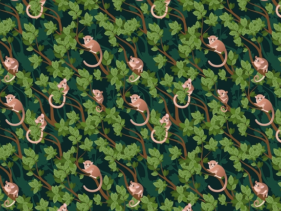 Shy Tarsiers Primate Vinyl Wrap Pattern