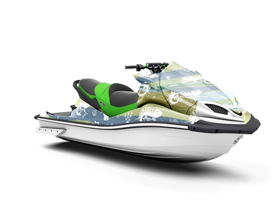 Easygoing Chameleons Reptile Jet Ski Vinyl Customized Wrap