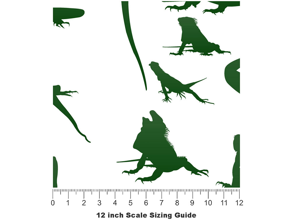 Komodo Dragons Reptile Vinyl Film Pattern Size 12 inch Scale