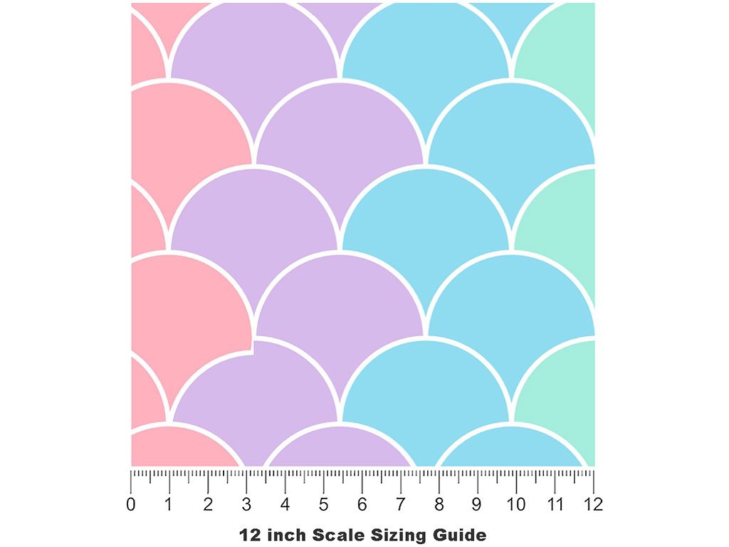 Pastel Scales Reptile Vinyl Film Pattern Size 12 inch Scale