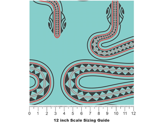 Slithering Serpents Reptile Vinyl Film Pattern Size 12 inch Scale